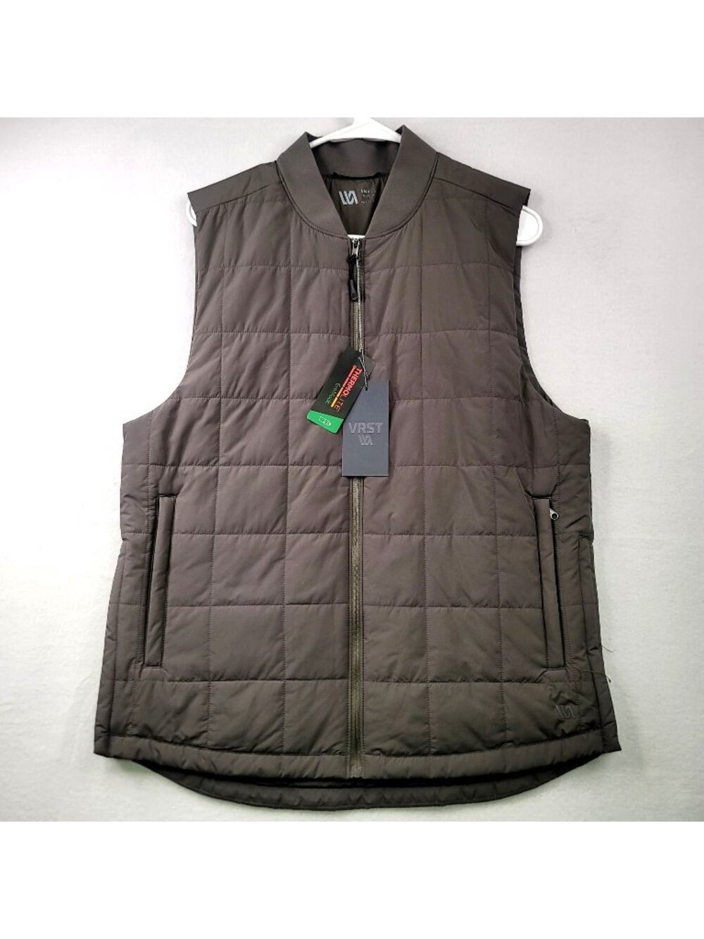 VRST Mens Insulated Thermolite Vest S Warm Pewter Outdoor Campcore Layers Casual